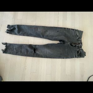 Never worn ripped grey jeans